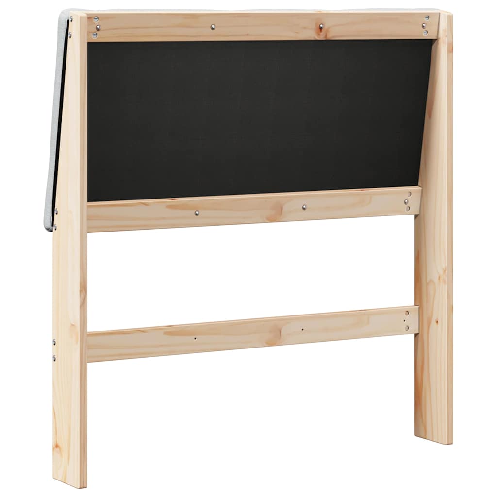 Tête de lit capitonnée Gris clair 100 cm Pin massif - XIOS