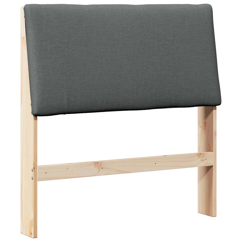 Tête de lit capitonnée Gris foncé 100 cm Pin massif - XIOS