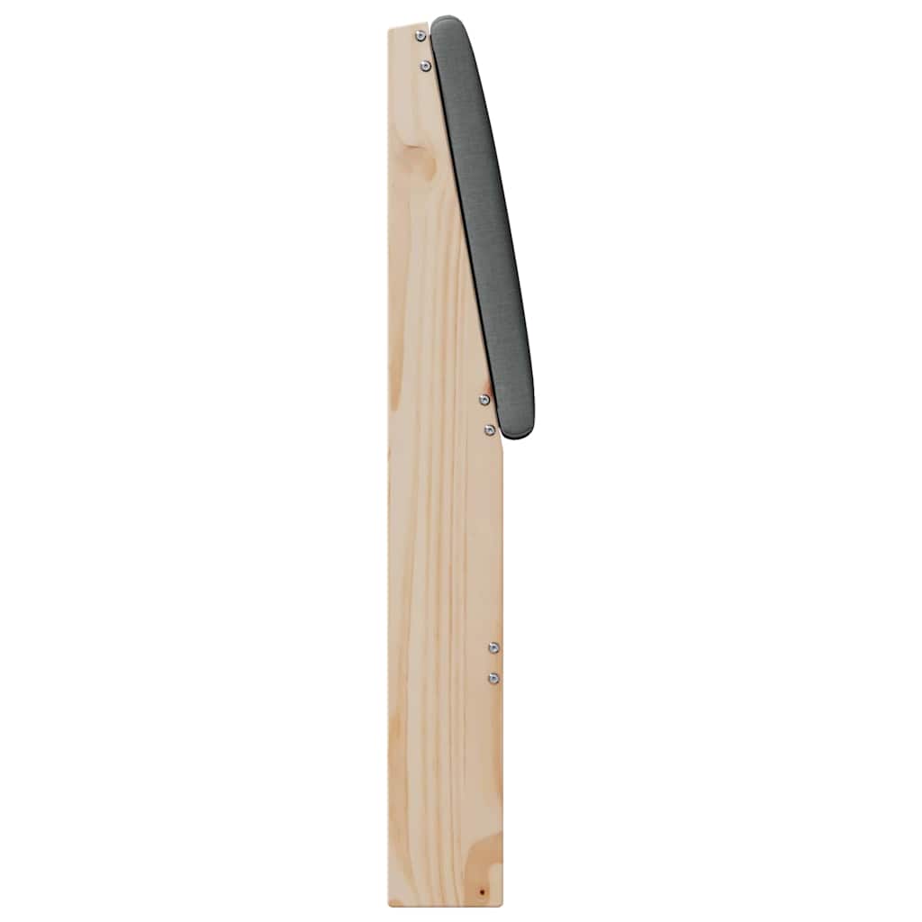 Tête de lit capitonnée Gris foncé 100 cm Pin massif - XIOS