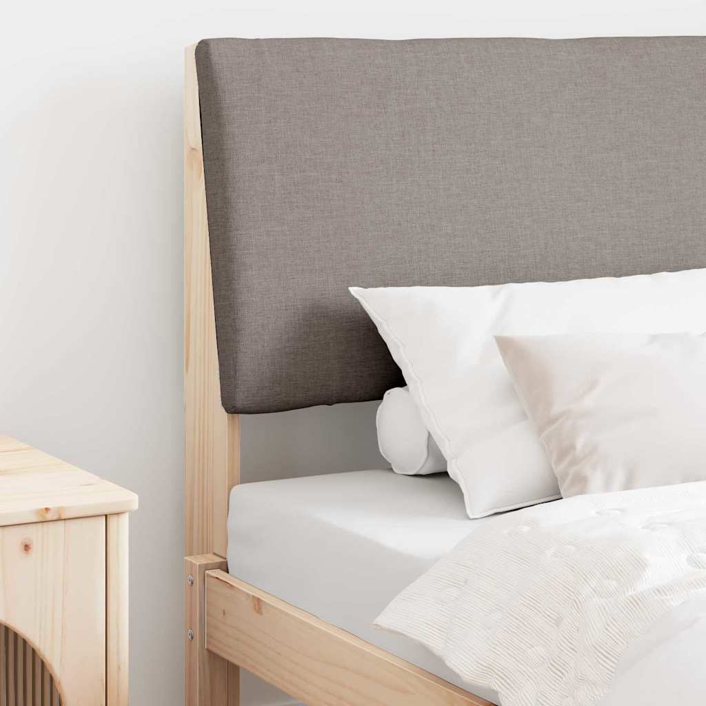 Tête de lit capitonnée Taupe 100 cm Pin massif - XIOS