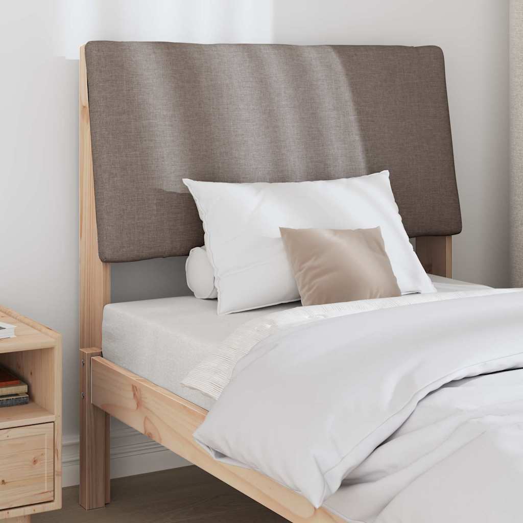 Tête de lit capitonnée Taupe 100 cm Pin massif - XIOS