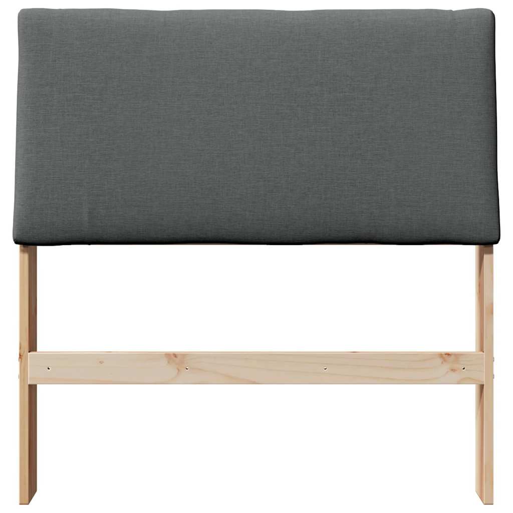 Tête de lit capitonnée Gris foncé 90 cm Pin massif - XIOS