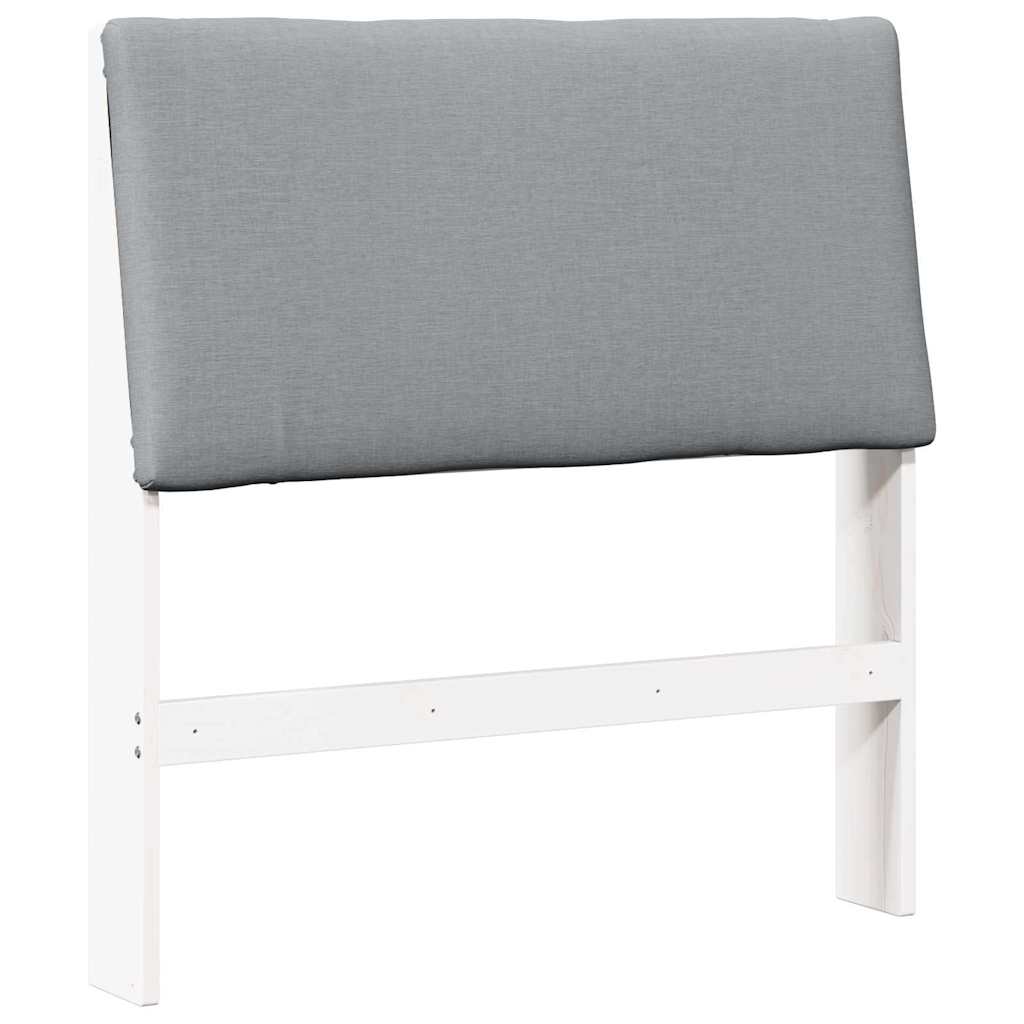Tête de lit capitonnée Gris clair 90 cm Pin massif - XIOS