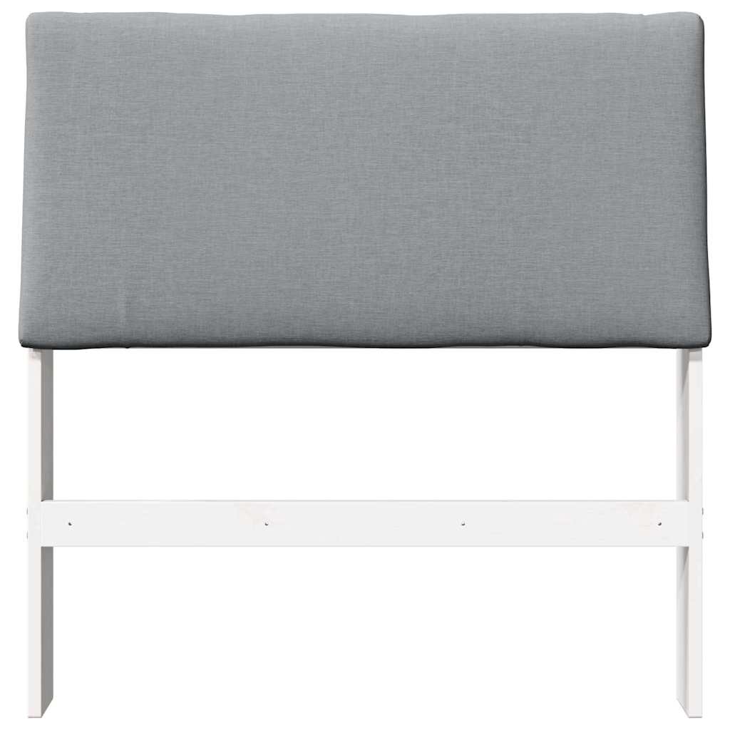 Tête de lit capitonnée Gris clair 90 cm Pin massif - XIOS