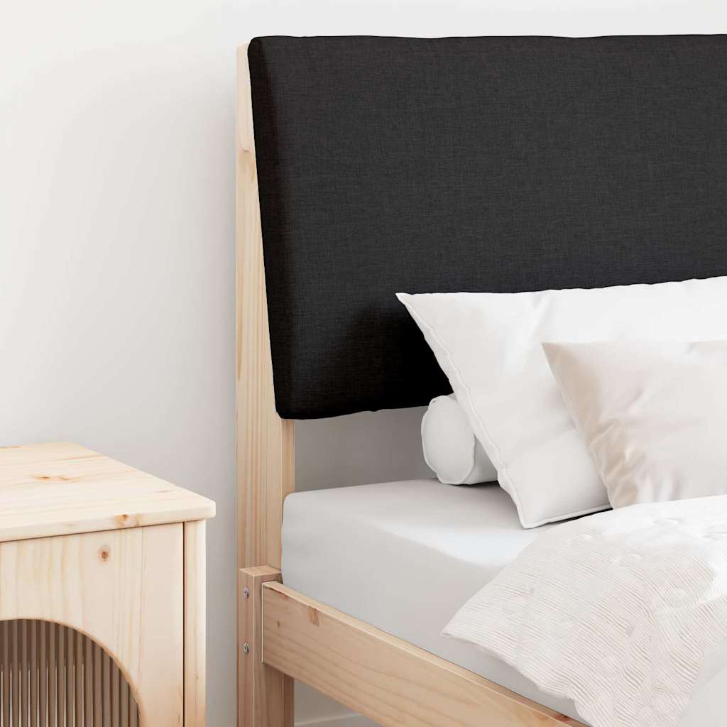 Tête de lit capitonnée Noir 80 cm Pin massif - XIOS