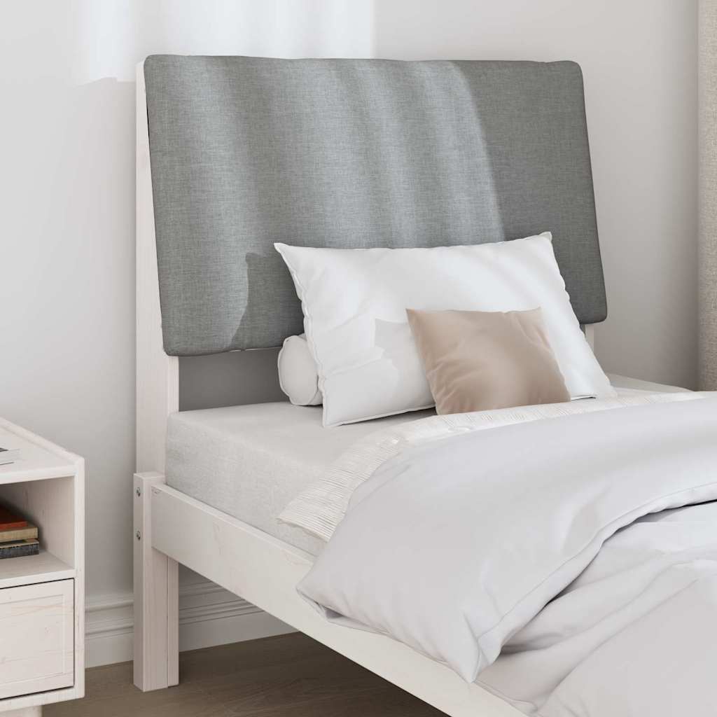 Tête de lit capitonnée Gris clair 80 cm Pin massif - XIOS