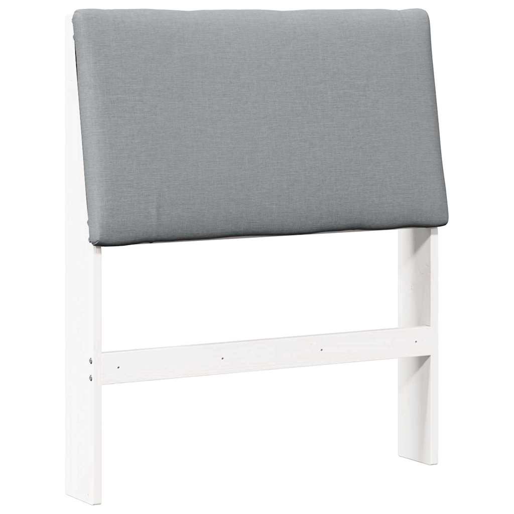Tête de lit capitonnée Gris clair 80 cm Pin massif - XIOS