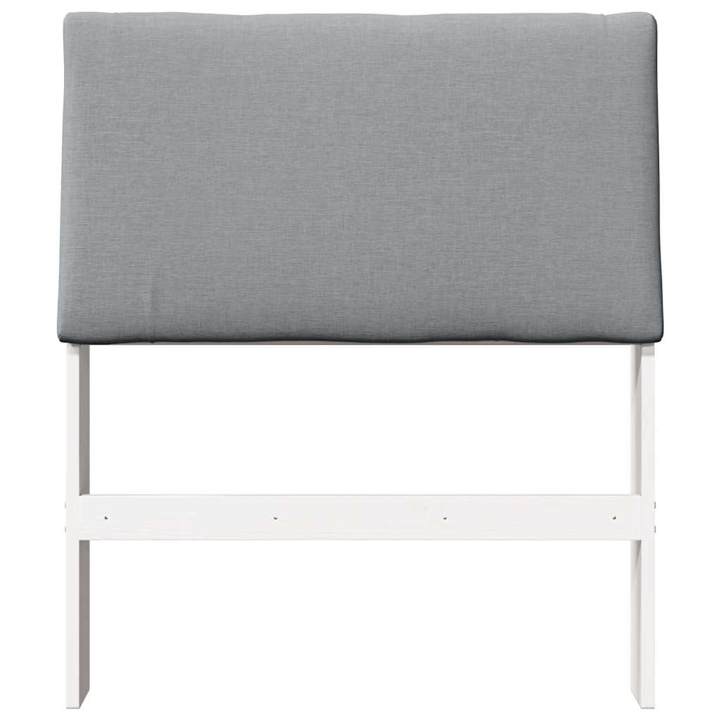Tête de lit capitonnée Gris clair 80 cm Pin massif - XIOS