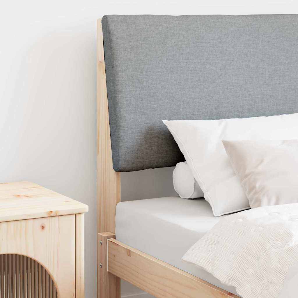 Tête de lit capitonnée Gris clair 75 cm Pin massif - XIOS