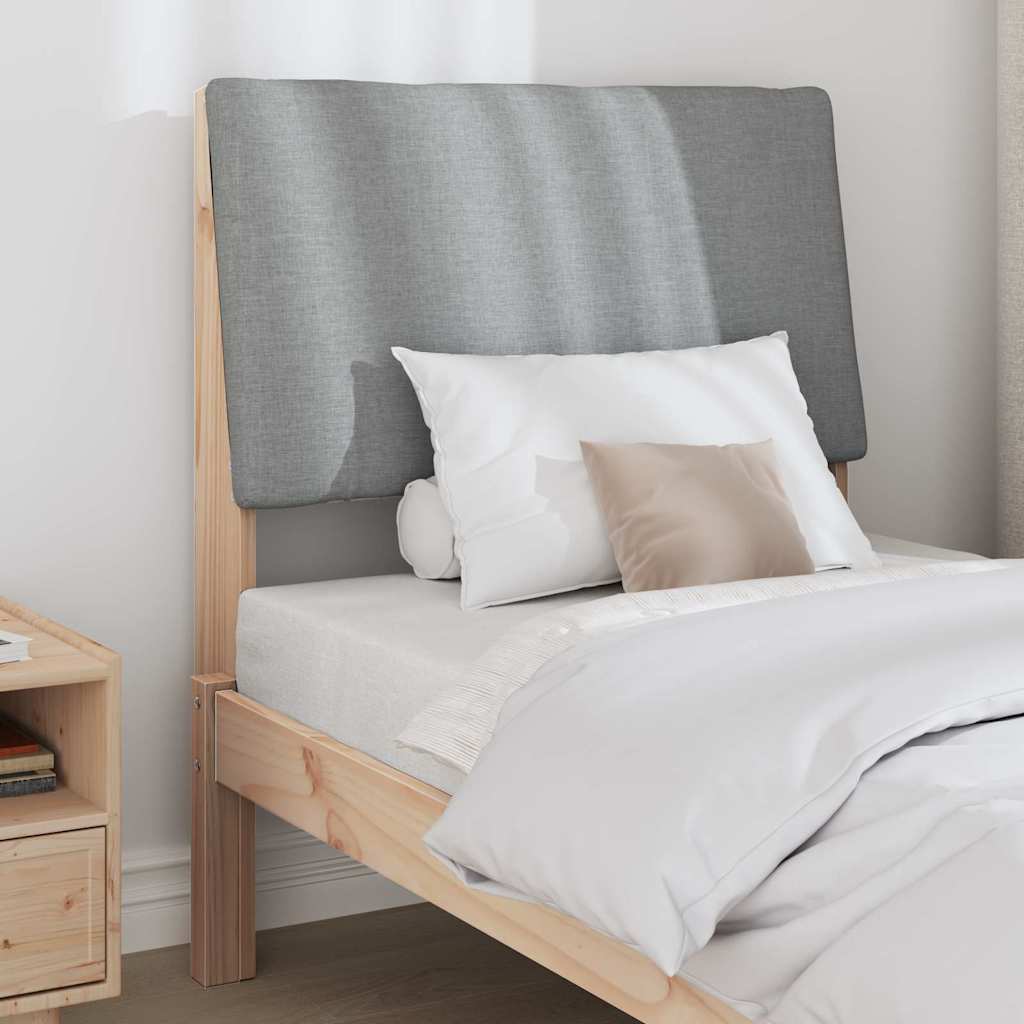 Tête de lit capitonnée Gris clair 75 cm Pin massif - XIOS