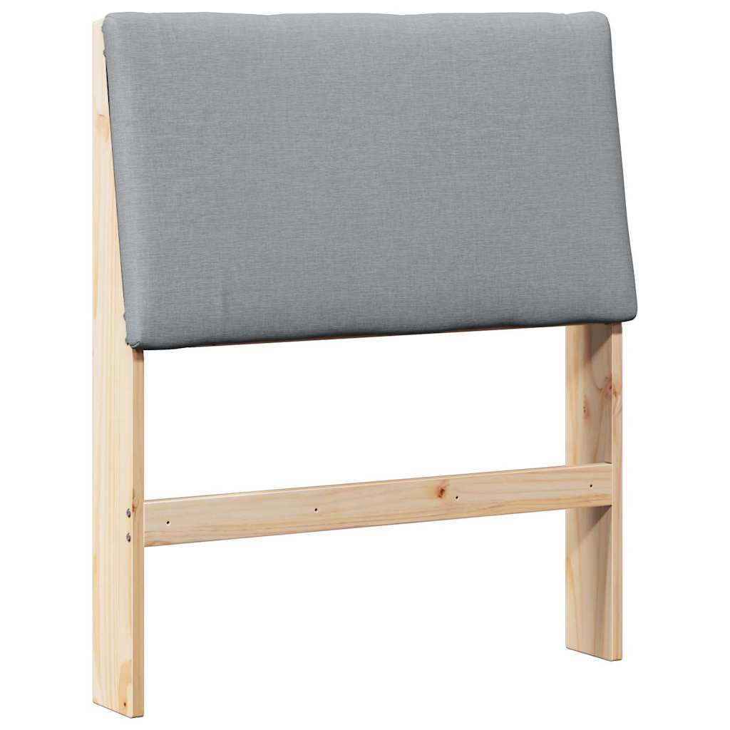 Tête de lit capitonnée Gris clair 75 cm Pin massif - XIOS