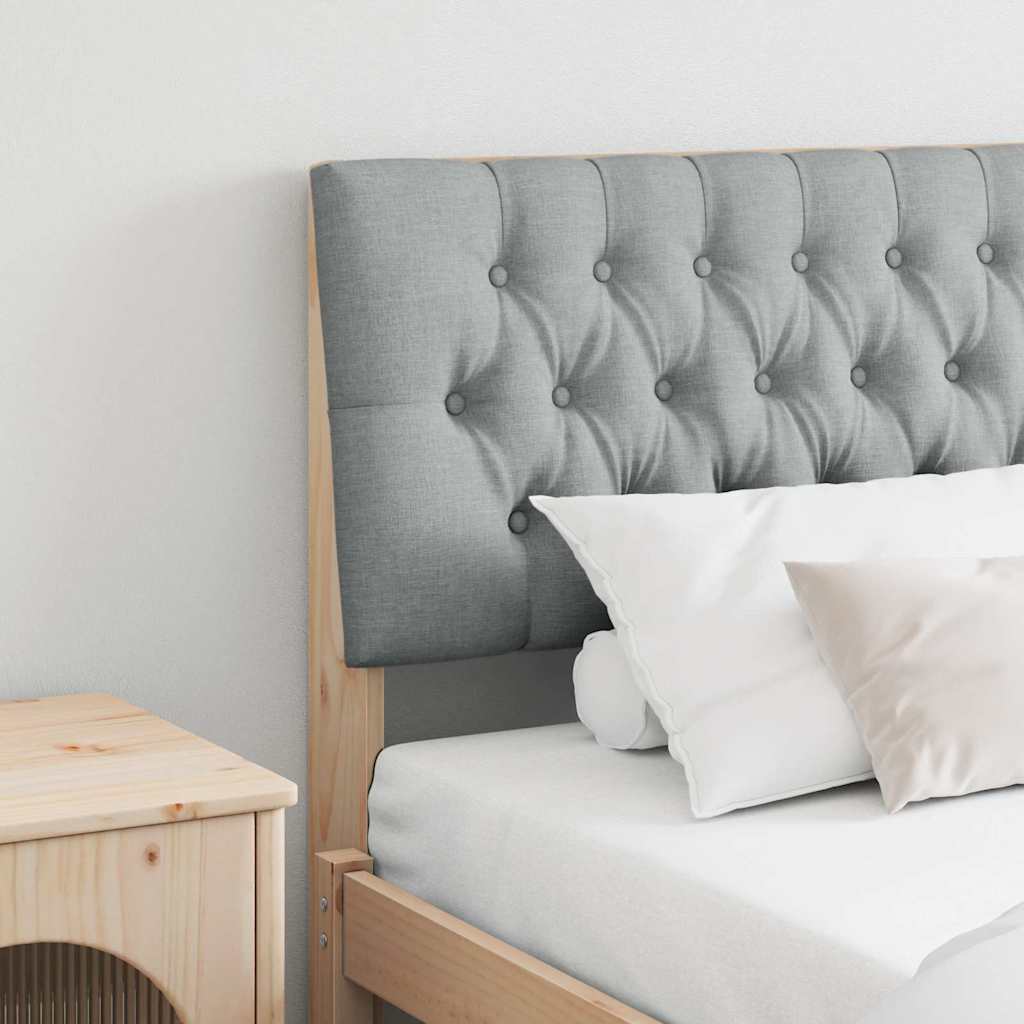 Tête de lit capitonnée Gris clair 200 cm Pin massif - XIOS