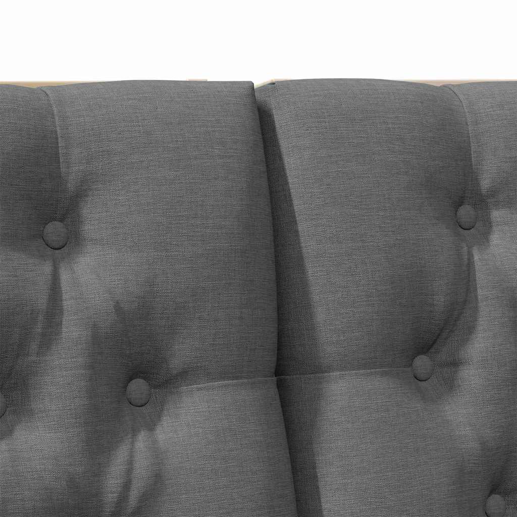 Tête de lit capitonnée Gris foncé 200 cm Pin massif - XIOS