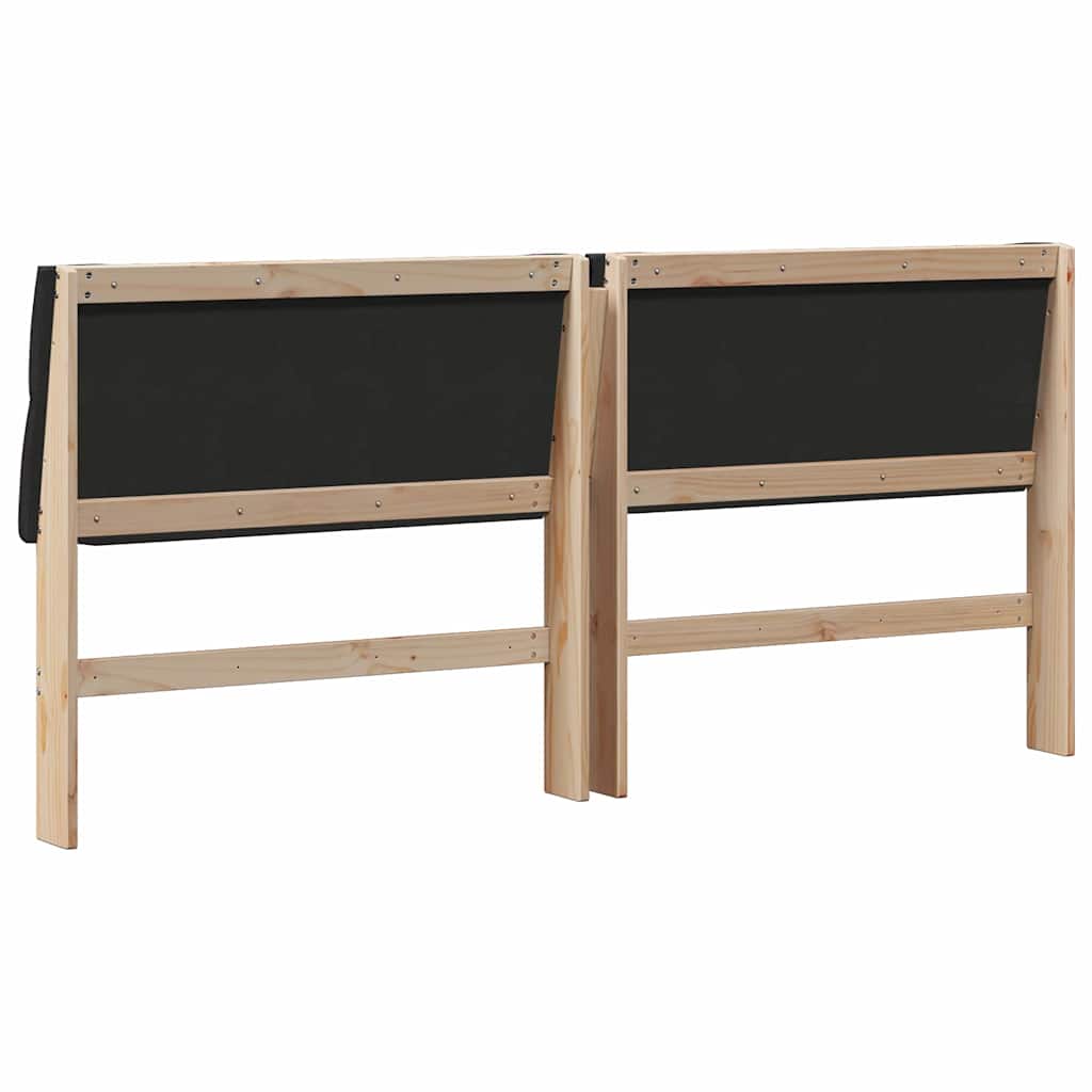 Tête de lit capitonnée Noir 200 cm Pin massif - XIOS