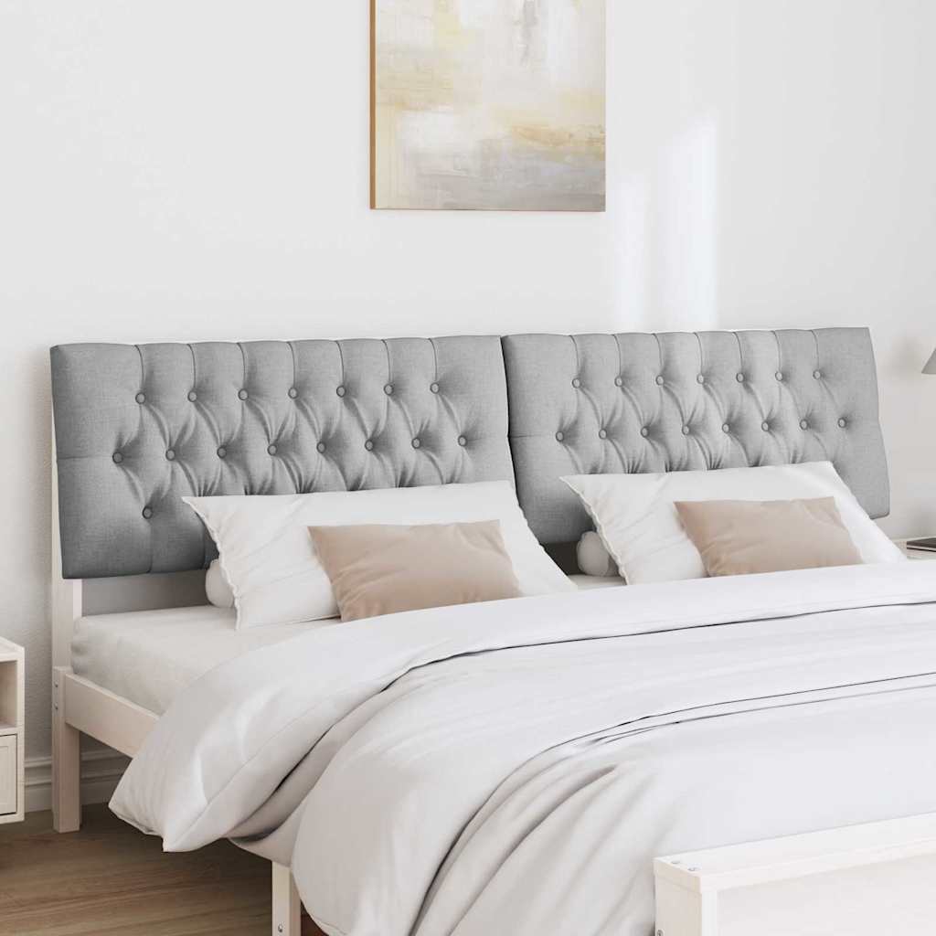 Tête de lit capitonnée Gris clair 200 cm Pin massif - XIOS