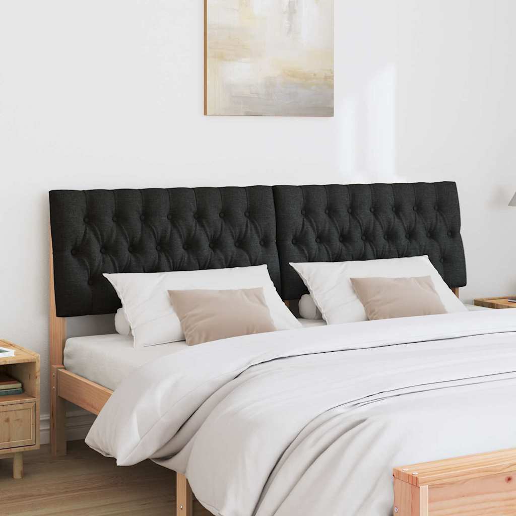 Tête de lit capitonnée Noir 180 cm Pin massif - XIOS