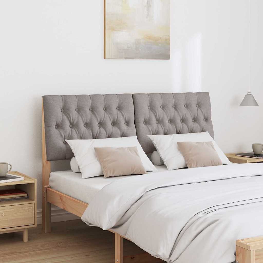 Tête de lit capitonnée Taupe 160 cm Pin massif - XIOS