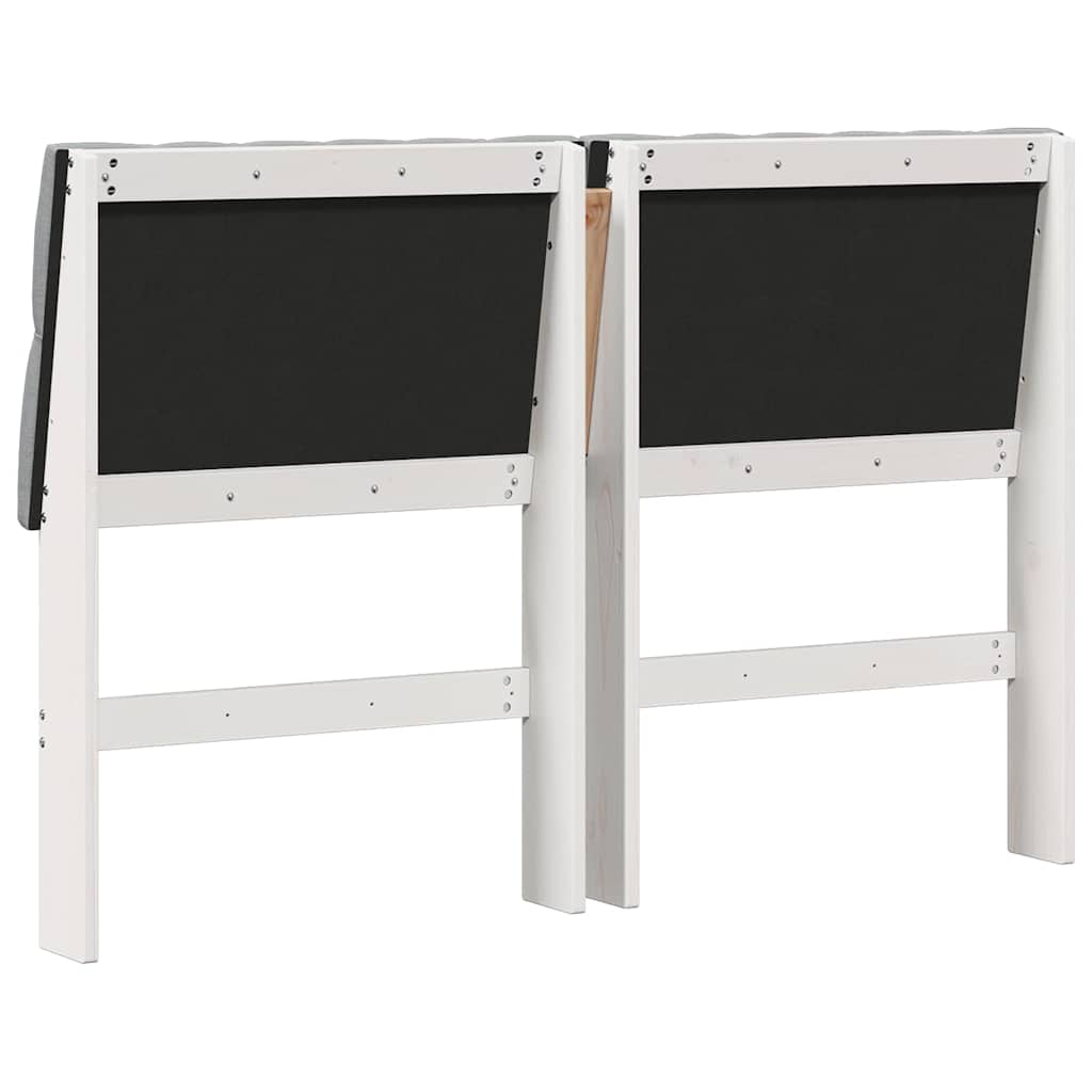 Tête de lit capitonnée Gris clair 160 cm Pin massif - XIOS