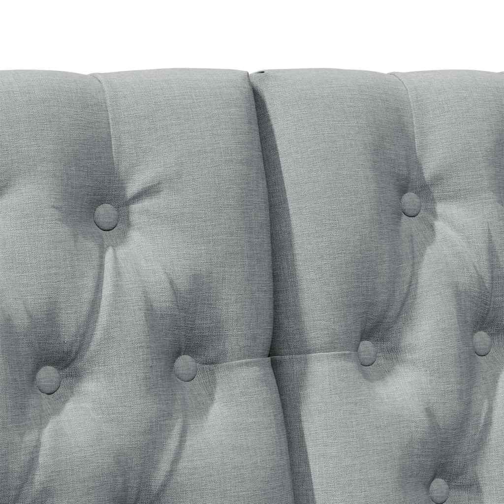 Tête de lit capitonnée Gris clair 150 cm Pin massif - XIOS