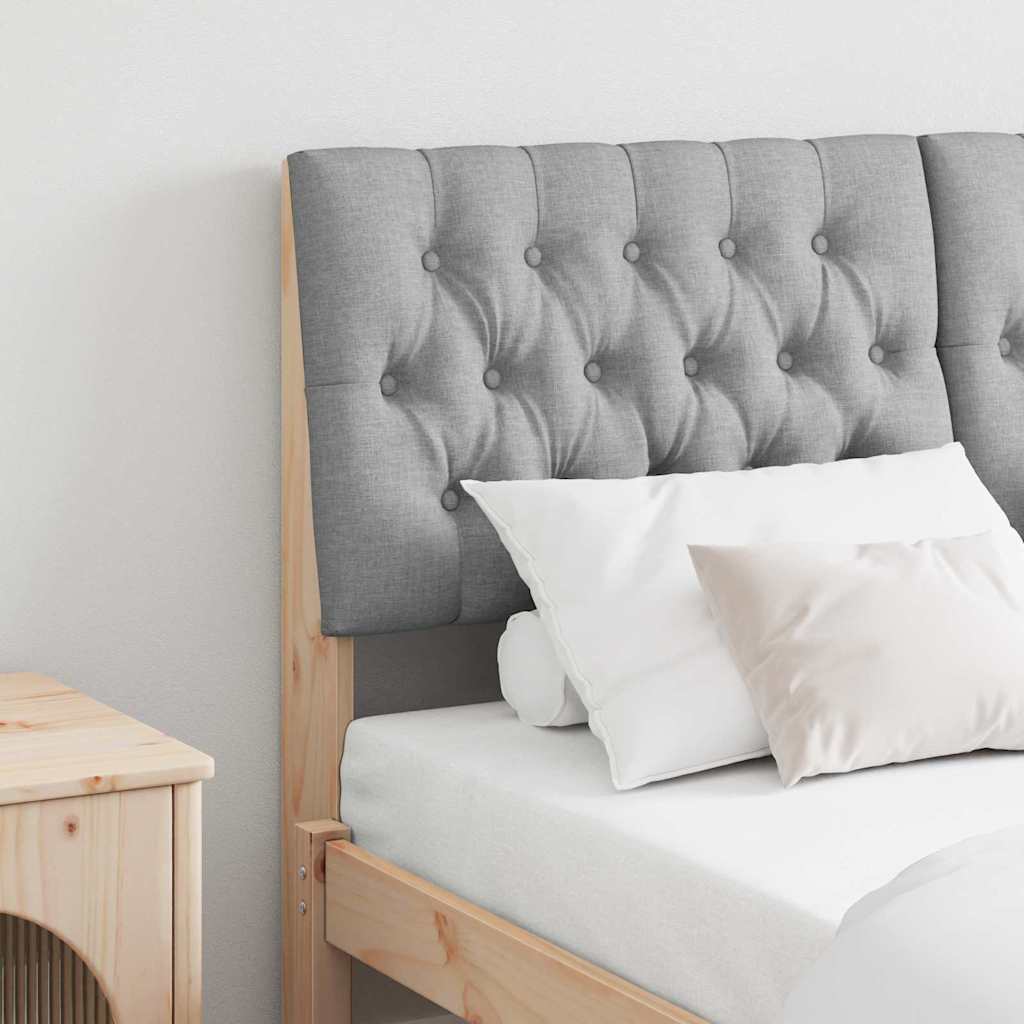 Tête de lit capitonnée Gris clair 150 cm Pin massif - XIOS