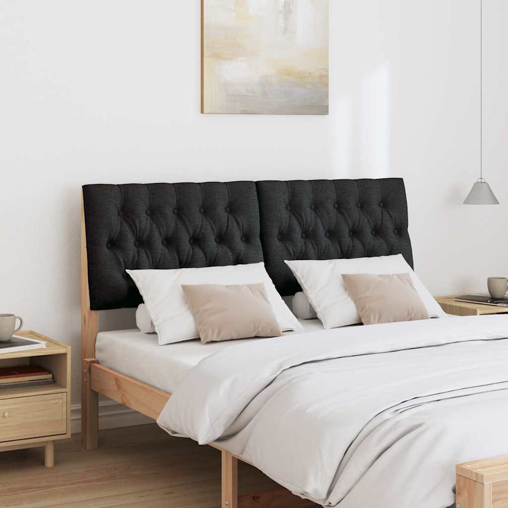 Tête de lit capitonnée Noir 150 cm Pin massif - XIOS