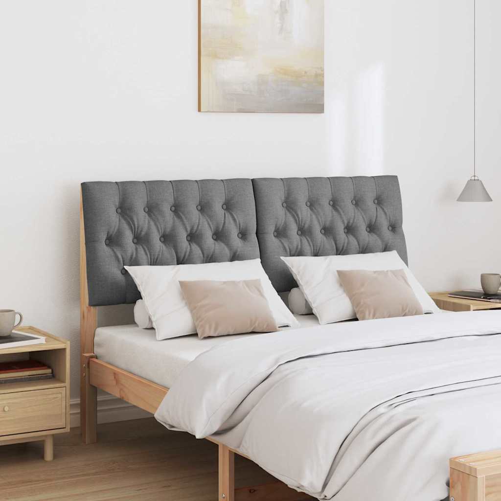Tête de lit capitonnée Gris foncé 140 cm Pin massif - XIOS