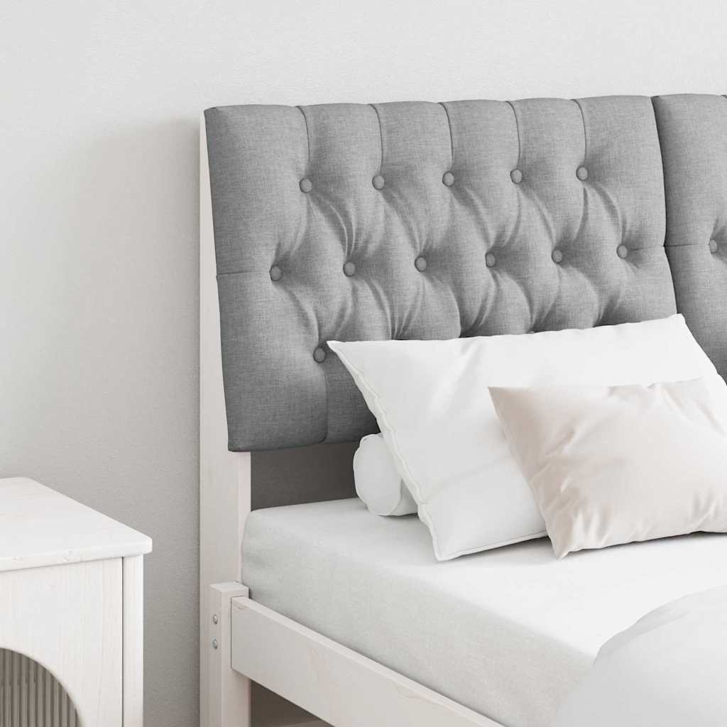 Tête de lit capitonnée Gris clair 140 cm Pin massif - XIOS