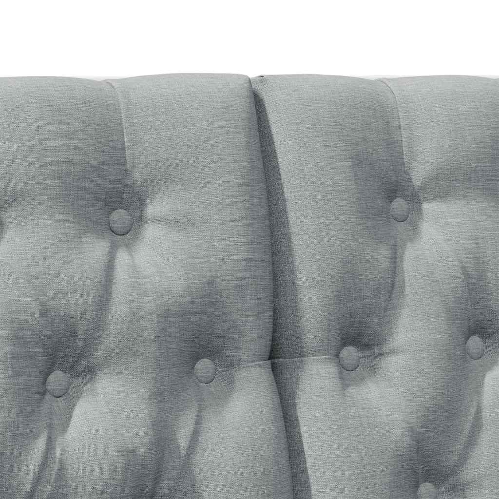 Tête de lit capitonnée Gris clair 120 cm Pin massif - XIOS