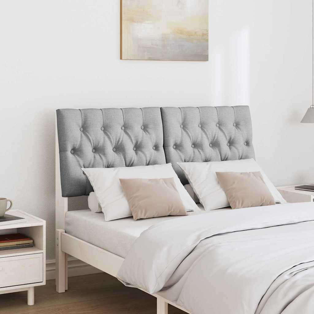 Tête de lit capitonnée Gris clair 120 cm Pin massif - XIOS