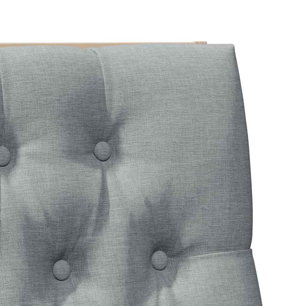 Tête de lit capitonnée Gris clair 100 cm Pin massif - XIOS