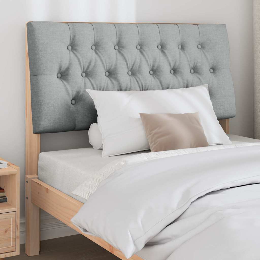 Tête de lit capitonnée Gris clair 100 cm Pin massif - XIOS