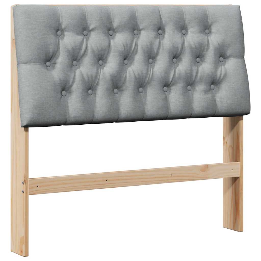 Tête de lit capitonnée Gris clair 100 cm Pin massif - XIOS
