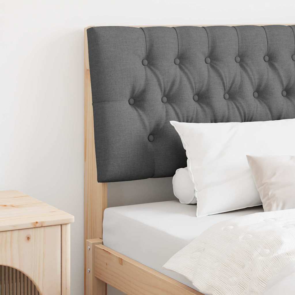 Tête de lit capitonnée Gris foncé 100 cm Pin massif - XIOS