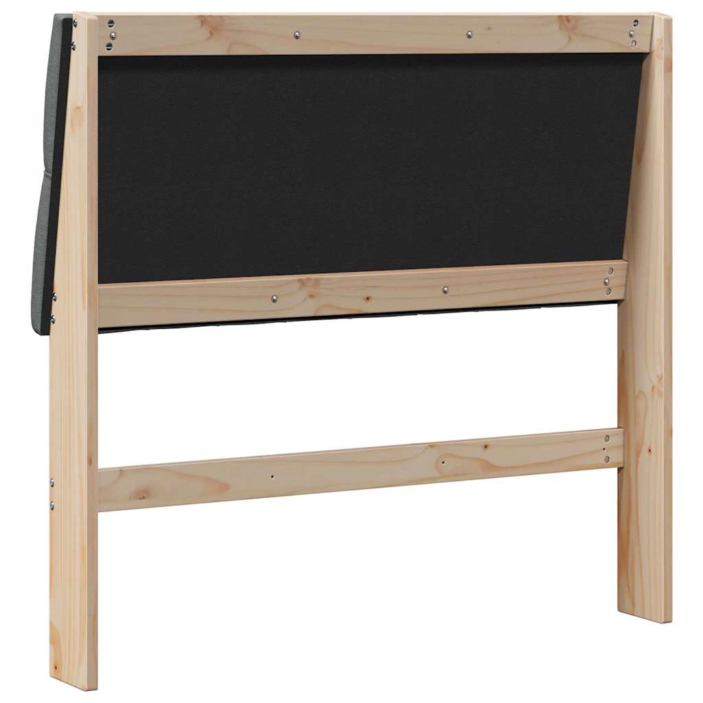 Tête de lit capitonnée Gris foncé 100 cm Pin massif - XIOS