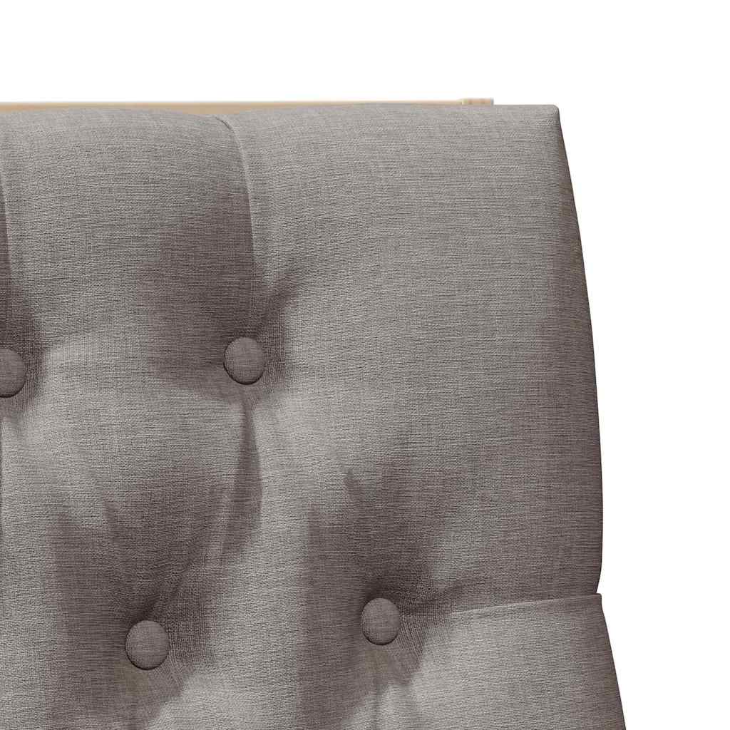 Tête de lit capitonnée Taupe 100 cm Pin massif - XIOS