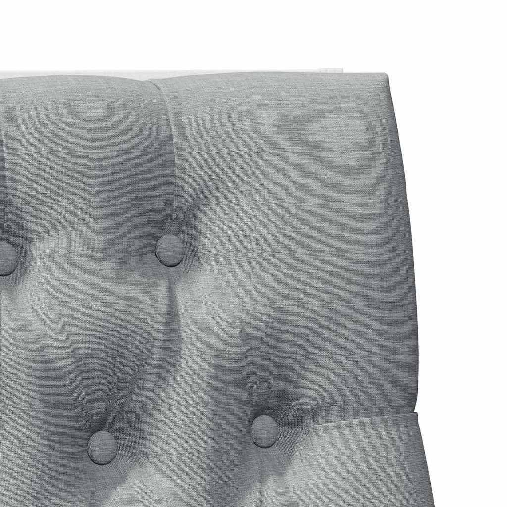 Tête de lit capitonnée Gris clair 100 cm Pin massif - XIOS