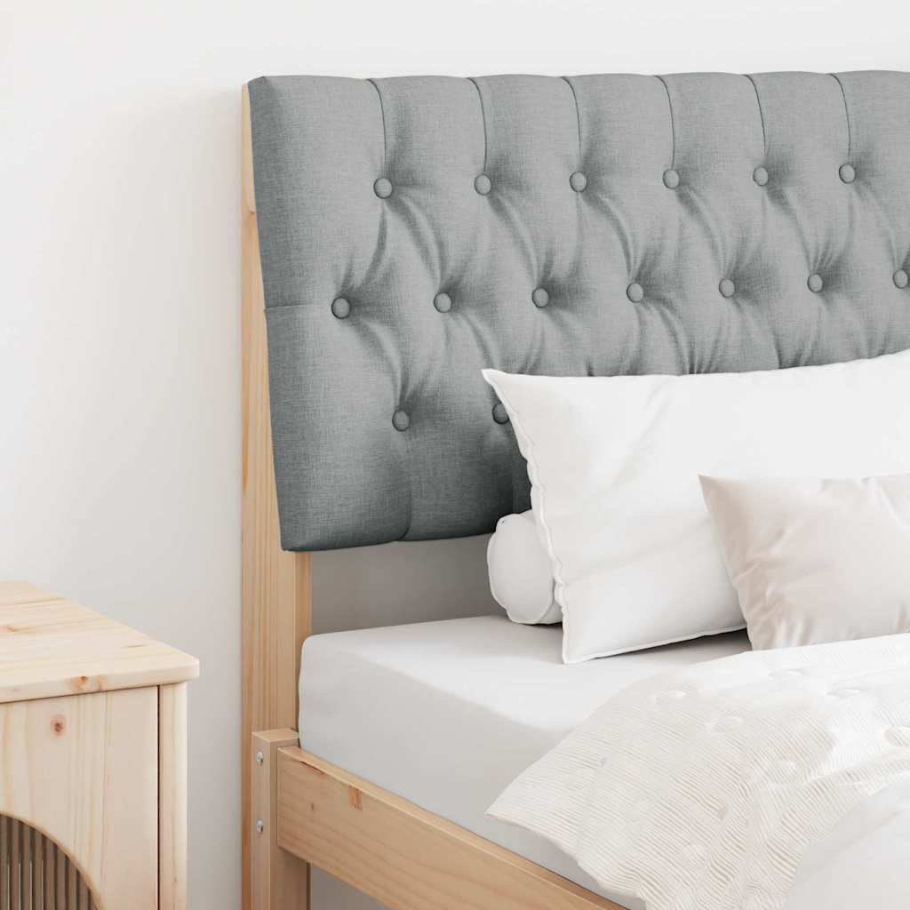 Tête de lit capitonnée Gris clair 90 cm Pin massif - XIOS