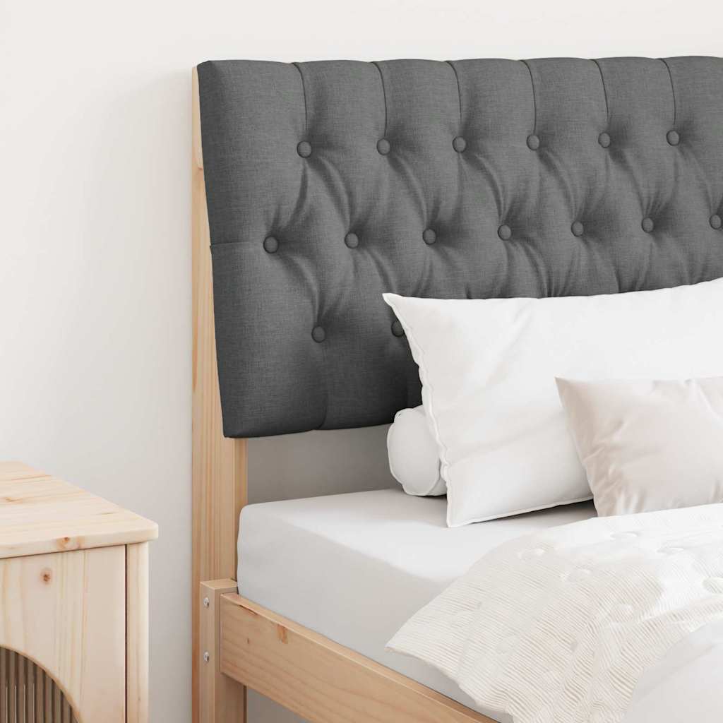 Tête de lit capitonnée Gris foncé 90 cm Pin massif - XIOS