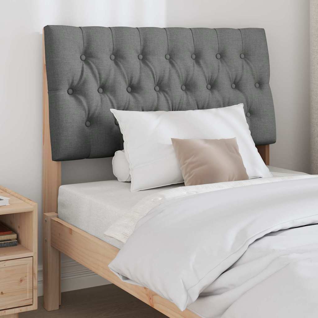 Tête de lit capitonnée Gris foncé 90 cm Pin massif - XIOS