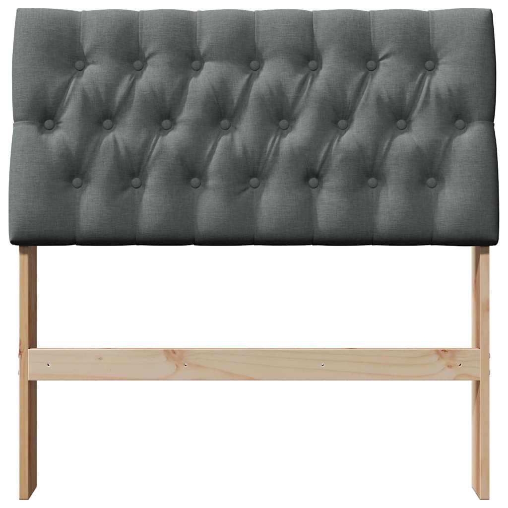 Tête de lit capitonnée Gris foncé 90 cm Pin massif - XIOS