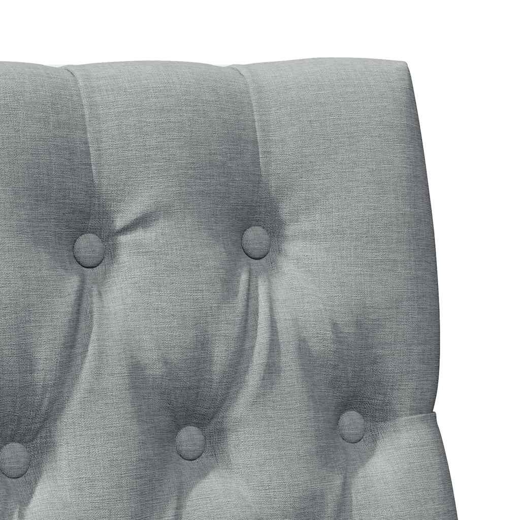 Tête de lit capitonnée Gris clair 90 cm Pin massif - XIOS