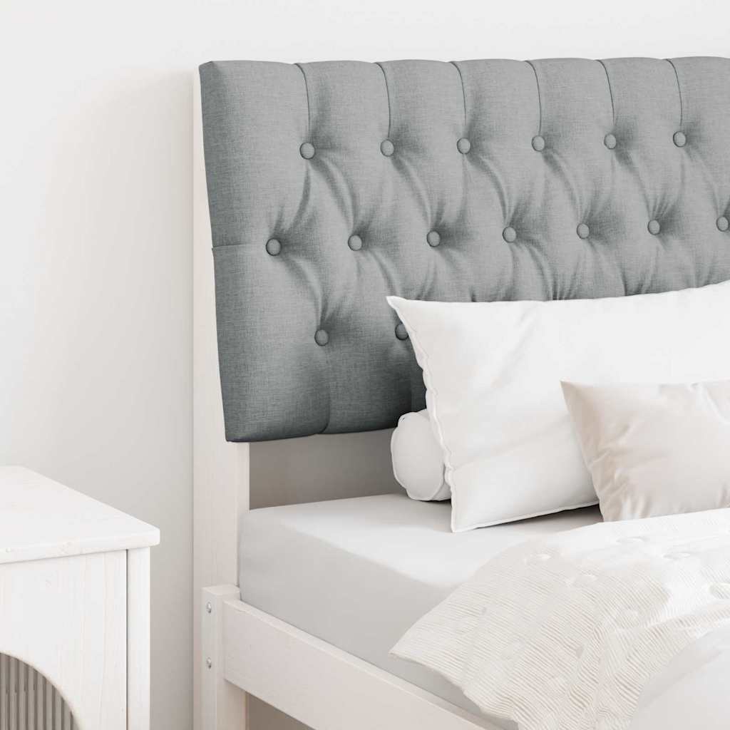 Tête de lit capitonnée Gris clair 90 cm Pin massif - XIOS
