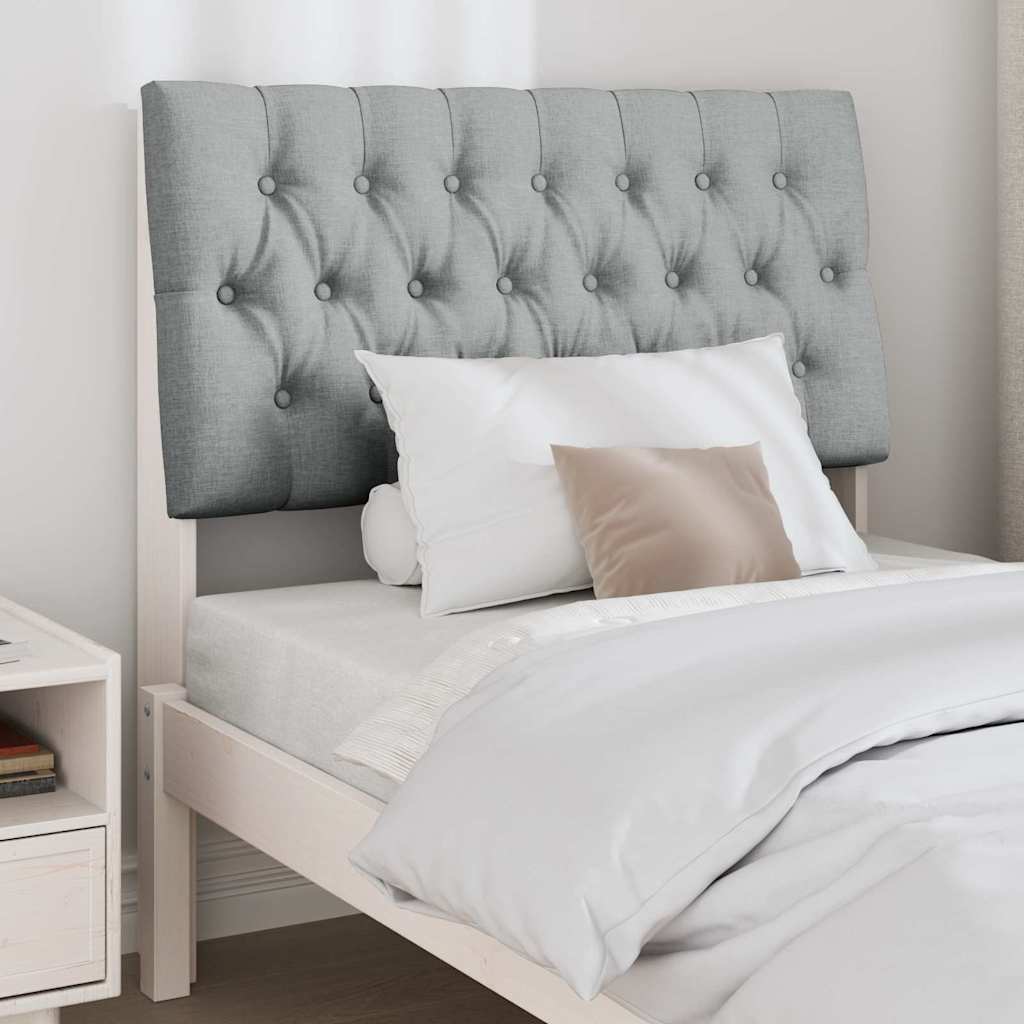 Tête de lit capitonnée Gris clair 90 cm Pin massif - XIOS