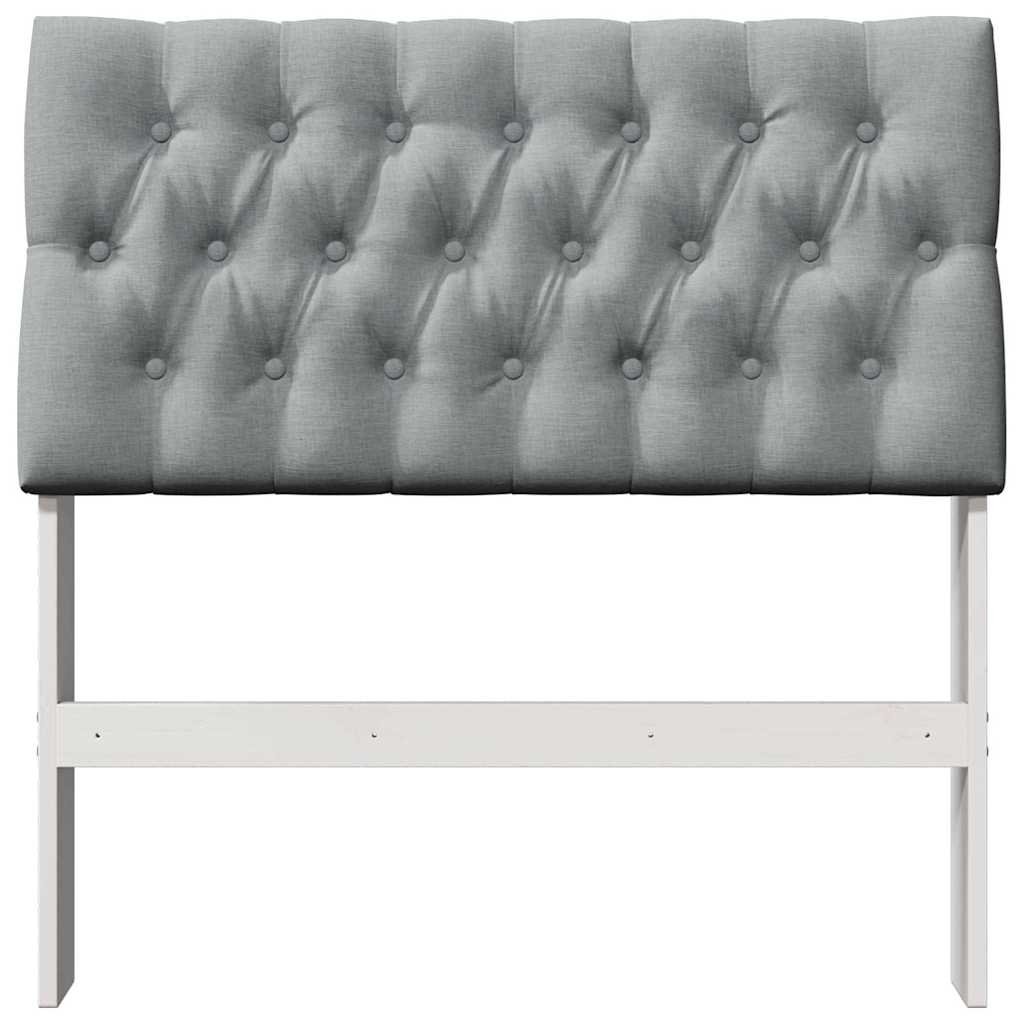 Tête de lit capitonnée Gris clair 90 cm Pin massif - XIOS