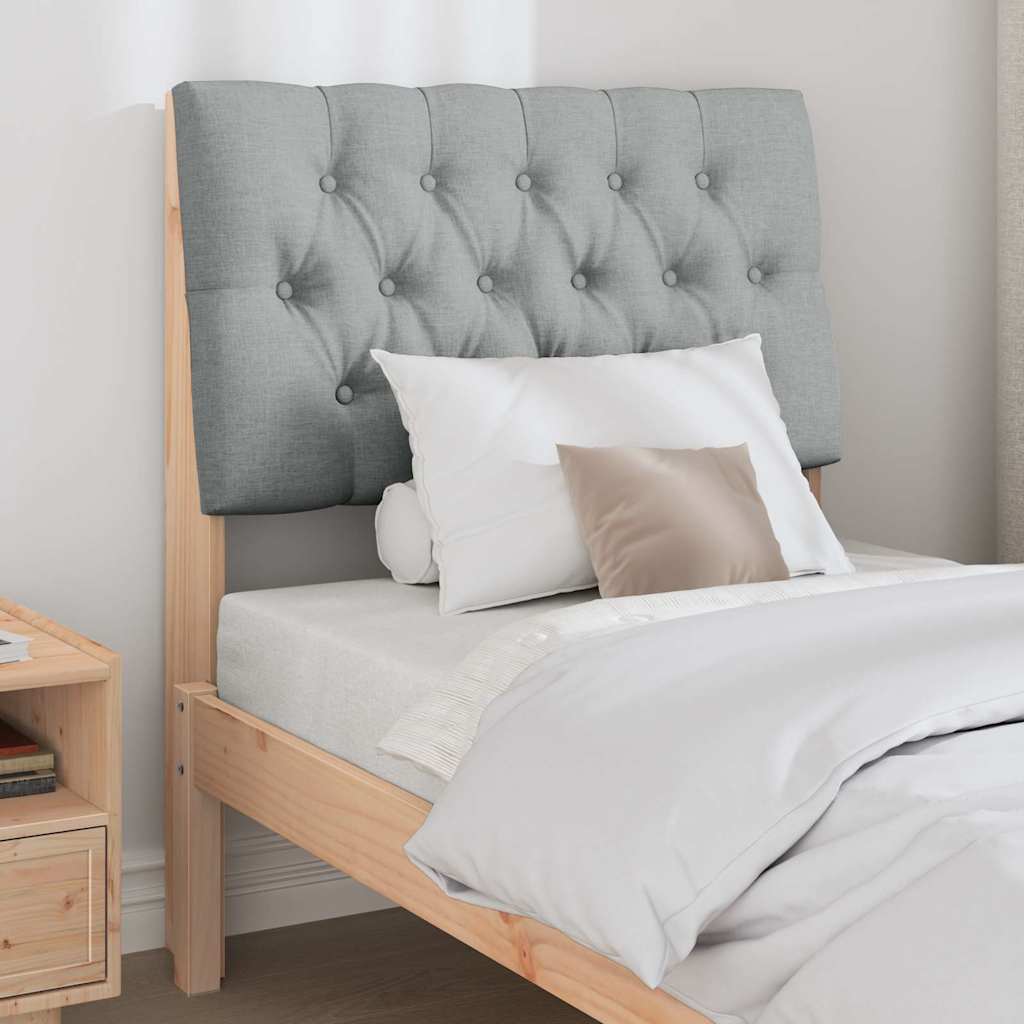 Tête de lit capitonnée Gris clair 80 cm Pin massif - XIOS