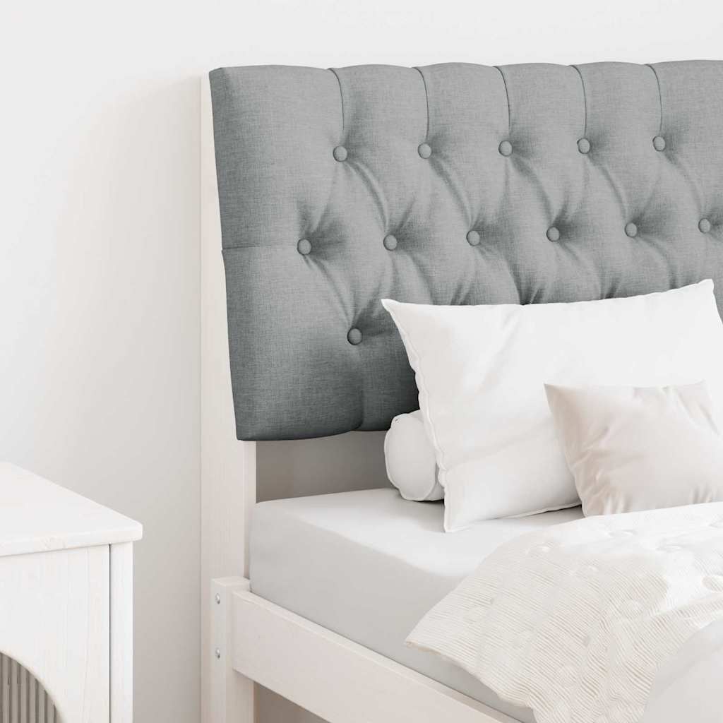 Tête de lit capitonnée Gris clair 80 cm Pin massif - XIOS