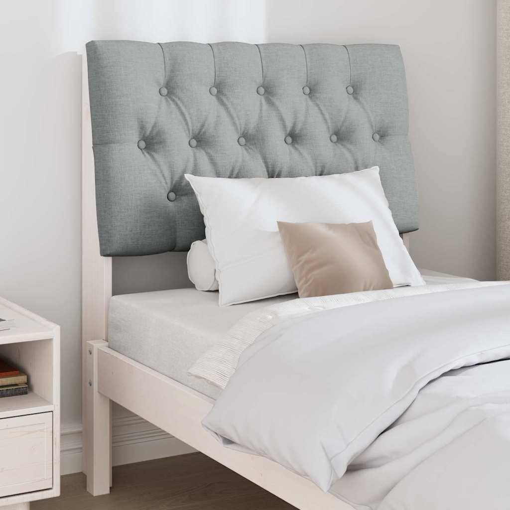 Tête de lit capitonnée Gris clair 80 cm Pin massif - XIOS