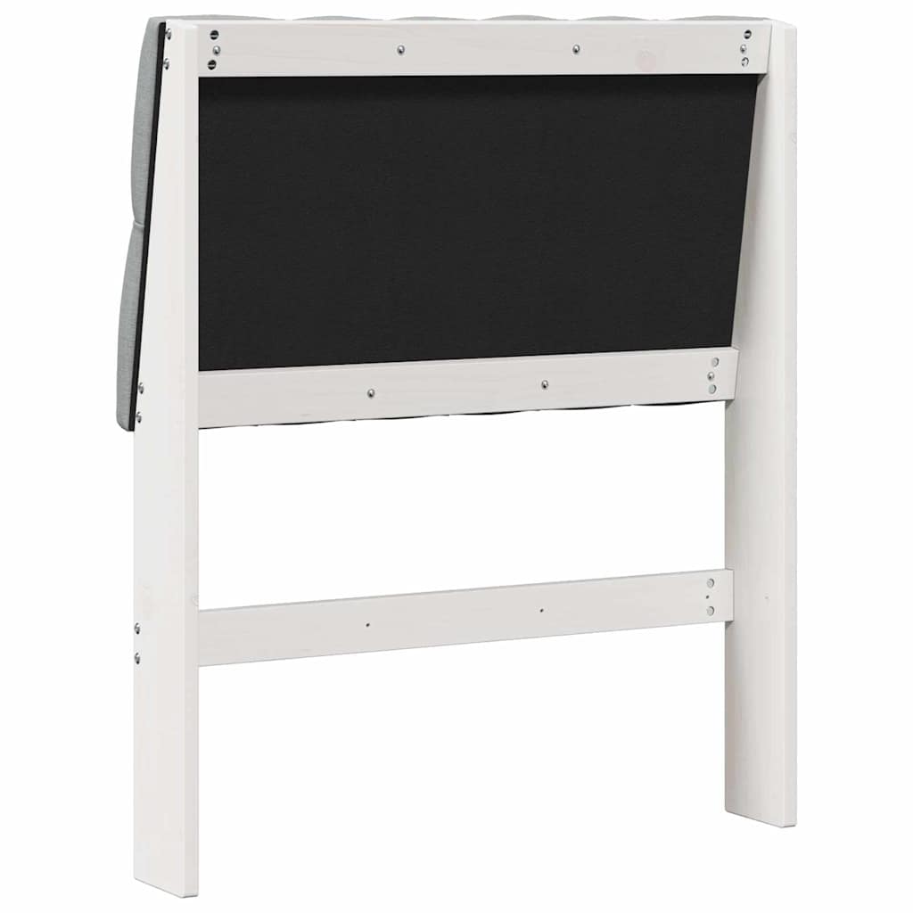 Tête de lit capitonnée Gris clair 80 cm Pin massif - XIOS