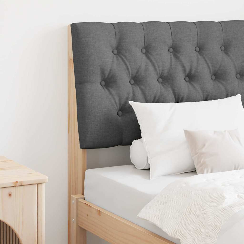 Tête de lit capitonnée Gris foncé 75 cm Pin massif - XIOS