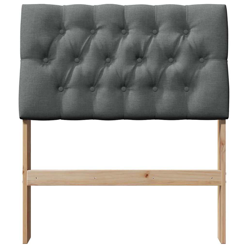 Tête de lit capitonnée Gris foncé 75 cm Pin massif - XIOS